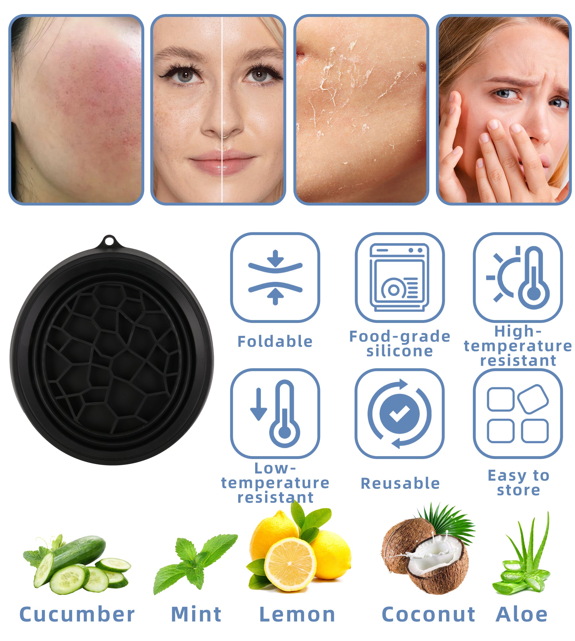 IceyComb™ – Mess-Free Ice Bath for Radiant Skin